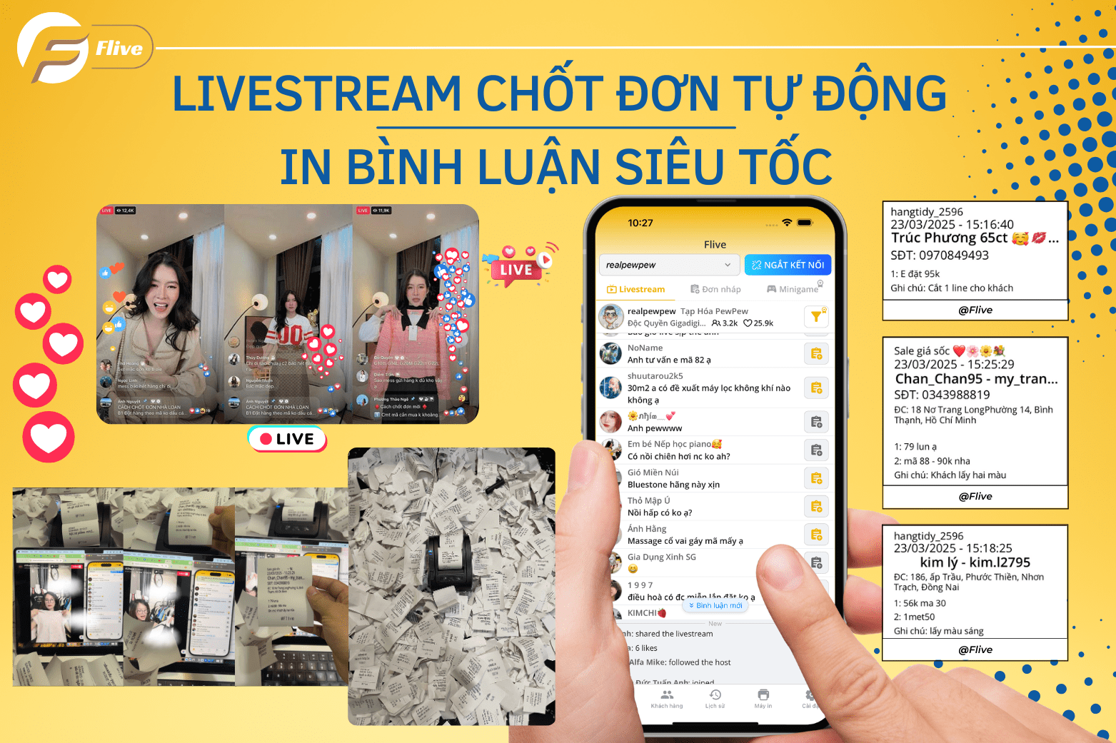 Quét & In Bình Luận Livestream Siêu Tốc